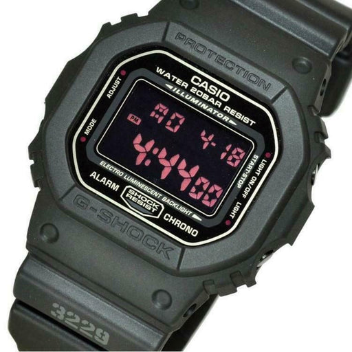 CASIO G-SHOCK DW-5600MS DW-5600MS-1 ALL MATTE MILITARY ARMY BLACK FREESHIPPING