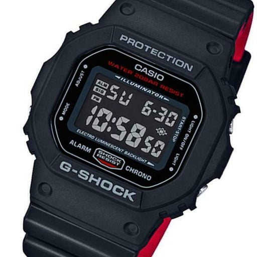 Casio G-Shock DW-5600HR-1D Digital Black Red Mens Watch 200M WR DW-5600