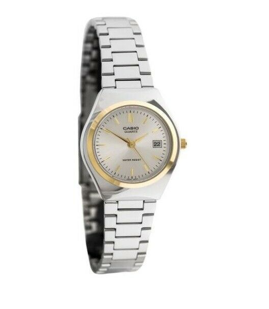 Casio LTP-1170G-7A TwoTone Stainless Steel Analog Womens Watch LTP-1170 New