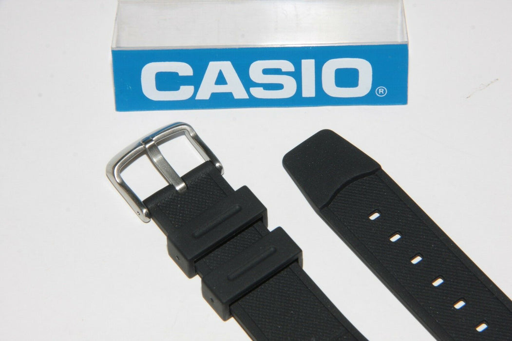 Casio Original New MTD-1057 Watch Band Black Rubber Bnad W/ 2 Pins MDV-501