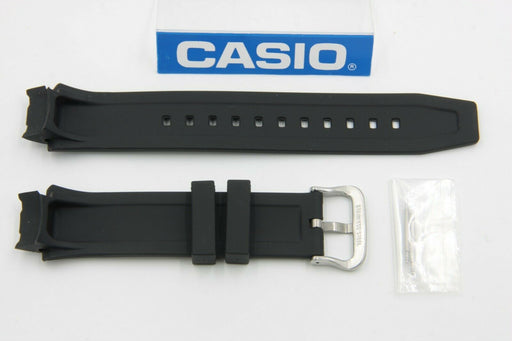 Casio Original Watch Band AMW-702 Fishing Gear Black Rubber Sport Band W/pins
