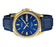 Casio MTP-E111GBL-2A Gold Analog Mens Watch Blue Leather Band MTP-E111 50M WR
