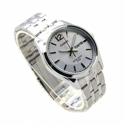 Casio New Original MTP-1335D-7A Analog Mens Watch Silver Stainless Steel MTP1335