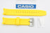 Original Casio Edifice EMA-100B-1A9 Watch Band Yellow Rubber W/ 2 Pins EMA-100