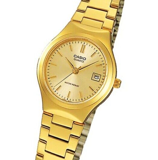 Casio LTP-1170N-9A Gold Tone Stainless Steel Analog Womens Watch LTP-1170 New
