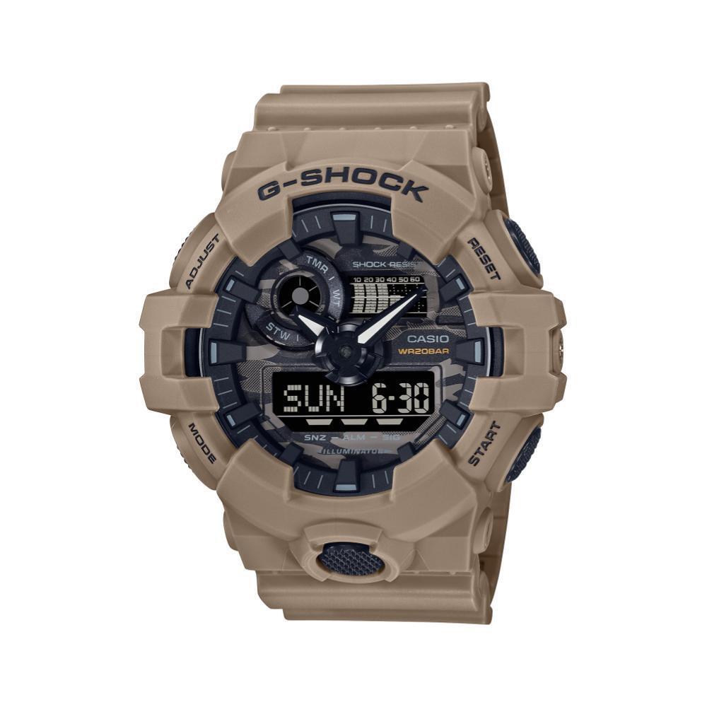 Casio G-Shock GA-700CA-5A Illuminator Beige Analog Digital Mens Watch GA-700 New