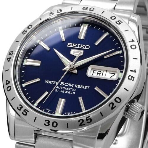 ubemandede Udholdenhed Ham selv Seiko 5 SNKD99 Automatic Day-Date Blue Dial Stainless Steel Men's Watc —  Finest Time