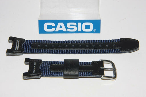 CASIO Pro-Trek PRS-400B-2 Original Black Blue Leather Watch BAND Strap PRS-400