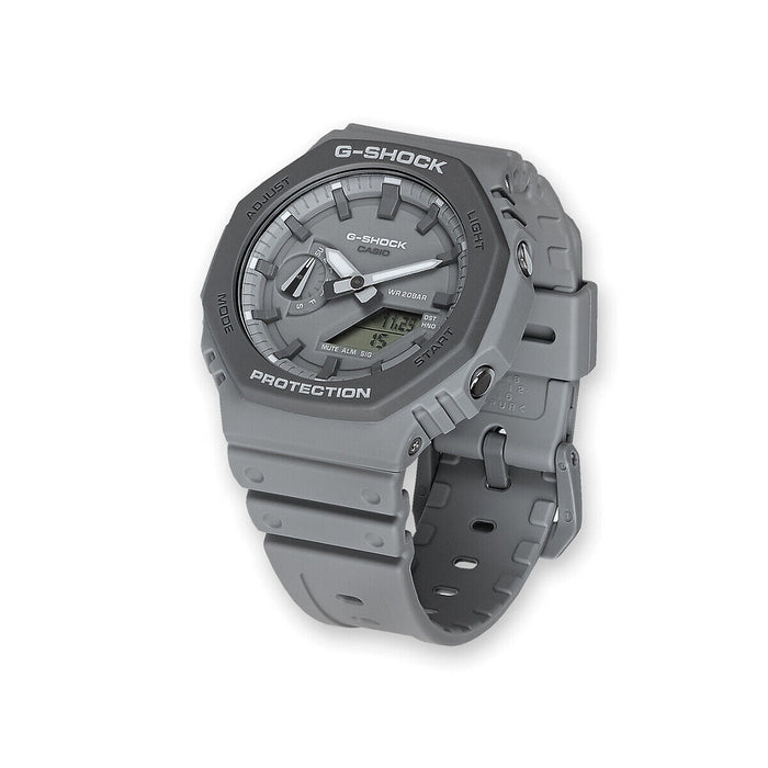 Time Guard Finest Carbon Watch Casio Digital Analog G-Shock GA-2110ET-8A Gray — Core