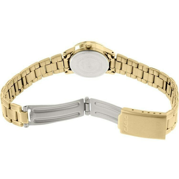 Casio LTP-V002G-1B Gold Tone Stainless Steel Analog Womens Watch LTP-V002 New