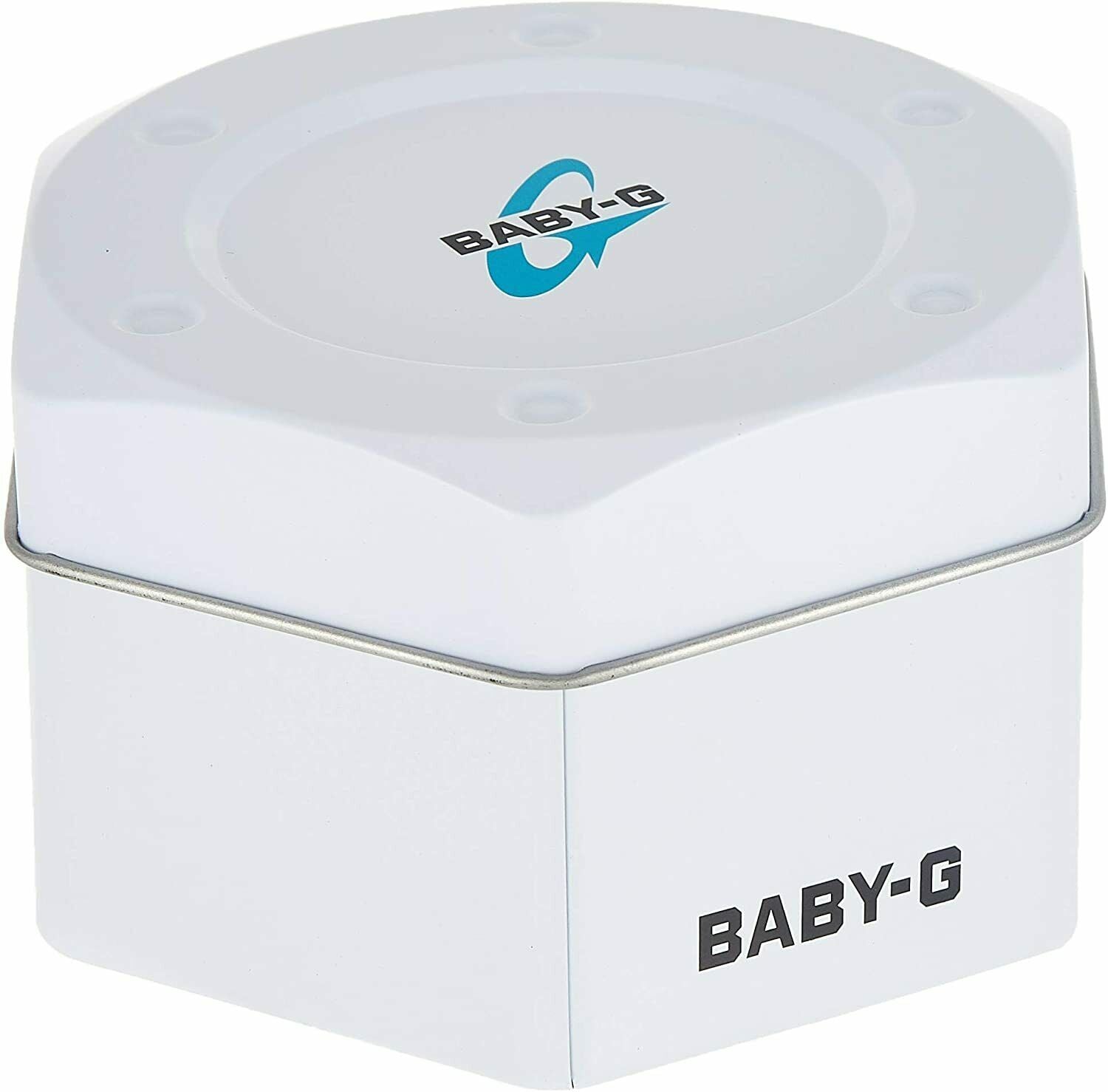 Casio Baby-G Display Tin Box Presentation Storage Original New White Metal