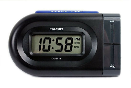 Casio DQ-543B-1E Wake Up Timer Black Digital Alarm Clock LCD Display DQ-543