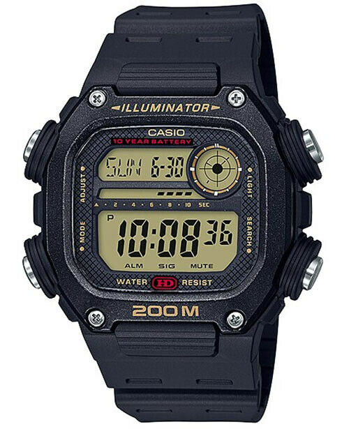 Casio DW-291H-9A WR 200m Sports Digital Mens Watch Alarm DW-291 New Original