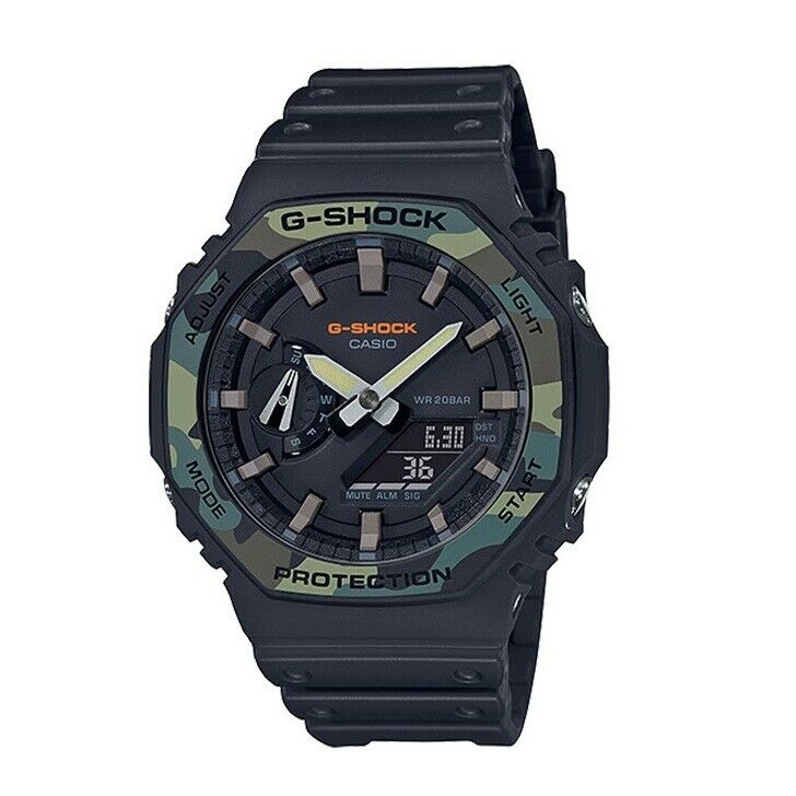 Casio G-Shock GA-2100SU-1A Carbon Core Guard Black Analog Digital Watch GA-2100