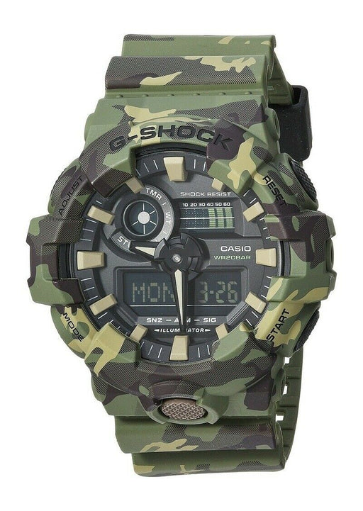 Casio G-Shock GA-700CM-3A Camouflage Green Analog Digital Mens Watch GA-700