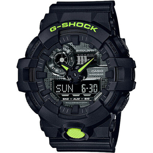 Casio G-Shock GA-700DC-1A  Black  Analog Digital Mens Watch GA-700 200M WR