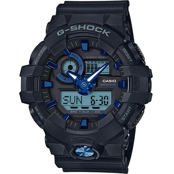 Casio G-Shock GA-710B-1A2 Super Illuminator Analog Digital Mens Watch GA-710 New