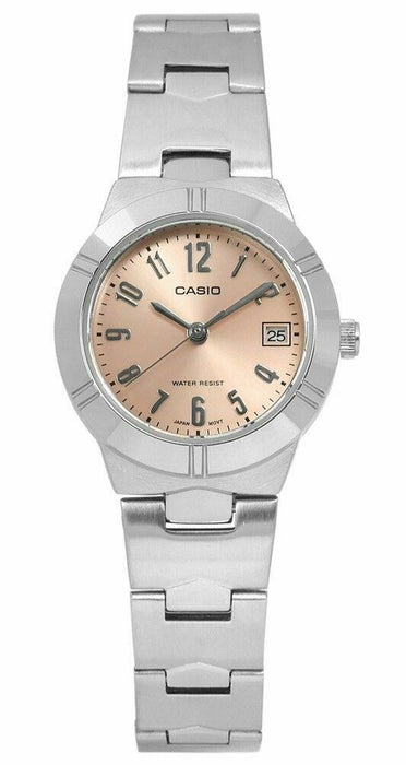 Casio New LTP-1241D-4A3 Analog Womens Watch Date LTP-1241 Stainless Steel New