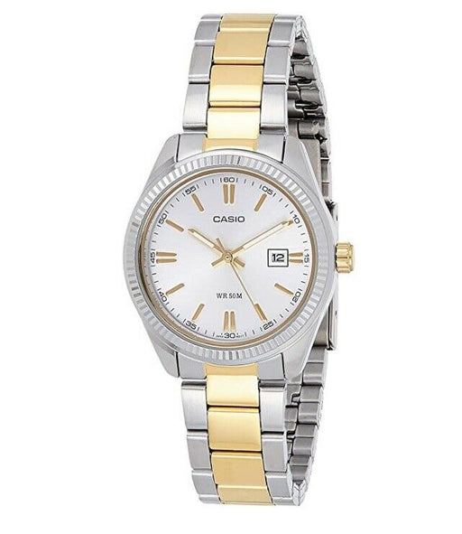 Casio LTP-1302SG-7A Two-Tone Stainless Steel Womens Analog Watch WR 50M LTP-1302