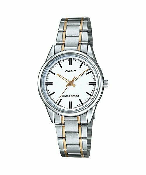Casio LTP-V005SG-7A Two-Tone Stainless Steel Analog Womens Watch WR LTP-V005 New