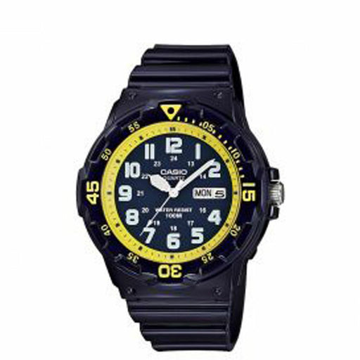 Casio MRW-200HC-2B Original New Blue Analog Mens Watch 100m WR MRW-200 MRW200