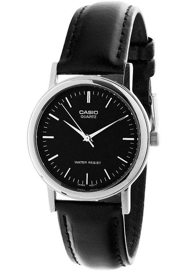 Casio MTP-1095E-1A Quartz Analog Mens Watch Leather Band Original New MTP-1095