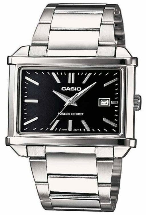 Casio MTP-1341D-1A Original Stainless Steel Analog Mens Watch WR MTP-1341 New