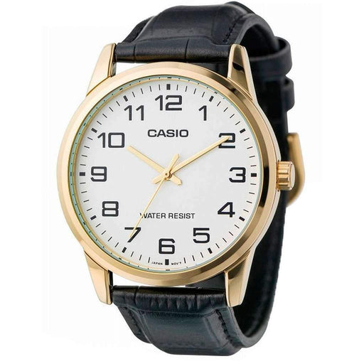 Casio MTP-V001GL-7B New Original Leather Band Analog Mens Watch WR MTP-V001