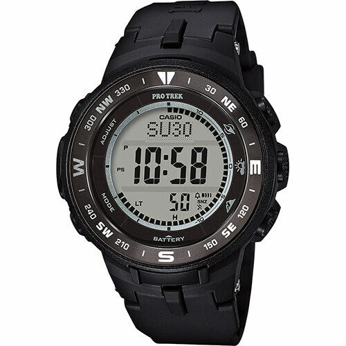 Casio Pro-Trek PRG-330-1 Tough Solar Black Resin Digital Mens Wristwatch PRG-330