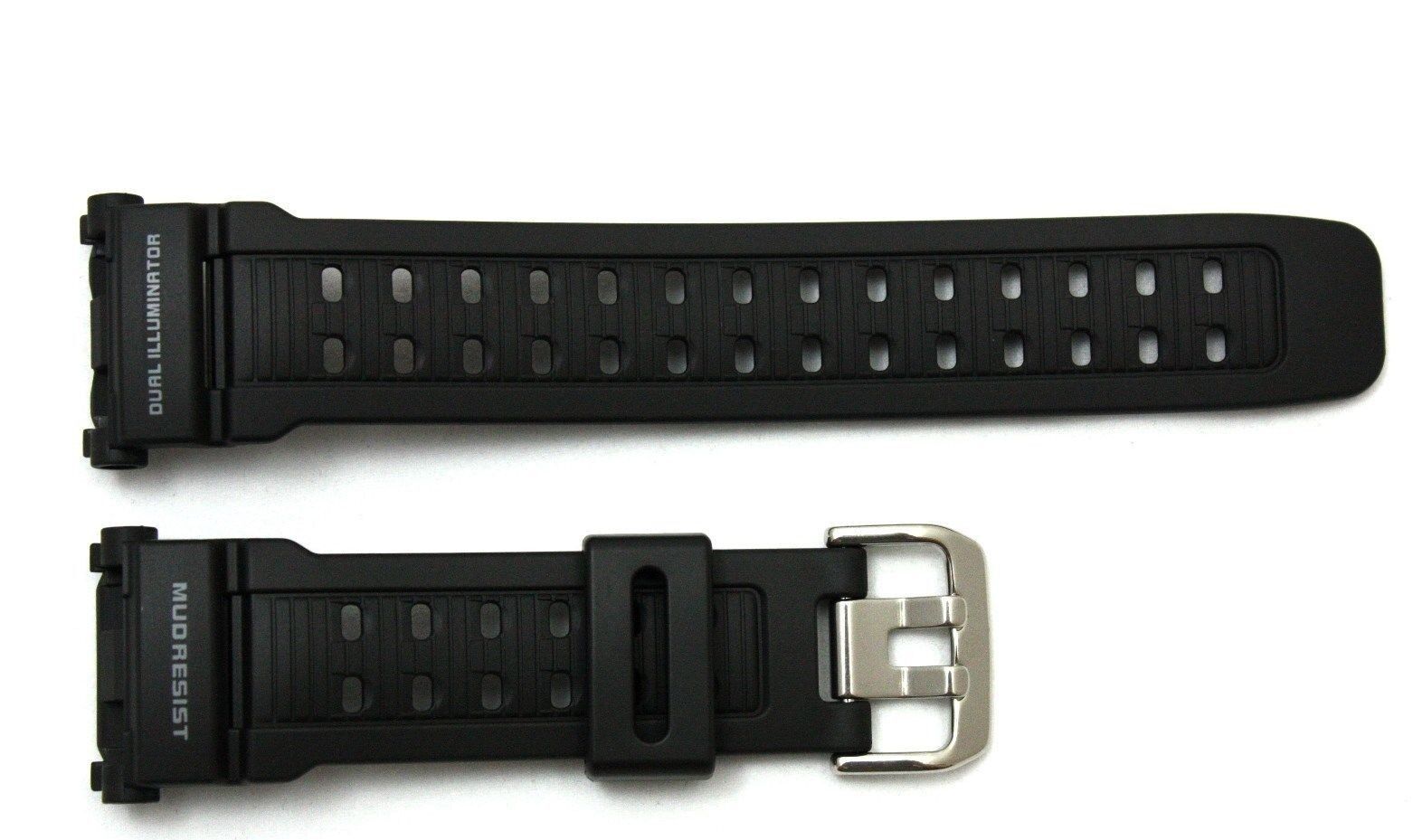 CASIO New Original Watch Band G-Shock Mudman G-9000 Black Rubber Strap G-9000-1