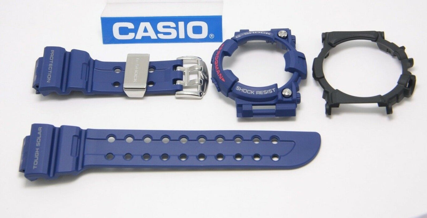 CASIO G-Shock Frogman GWF-1000NV-2J Dark Blue Band & Bezel (Both) Combo W/ Screw