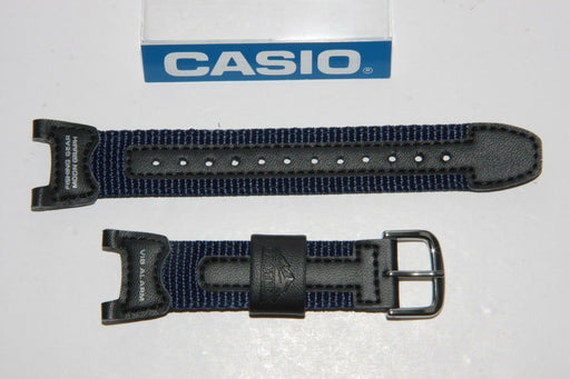 CASIO Pro-Trek PRS-400B-2 Original Black Blue Leather Watch BAND Strap PRS-400