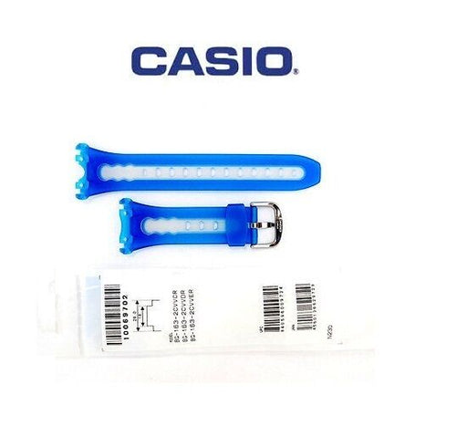 Original Casio Baby-G Watch Band BG-163-2CV Light Blue & Clear Rubber BG-163