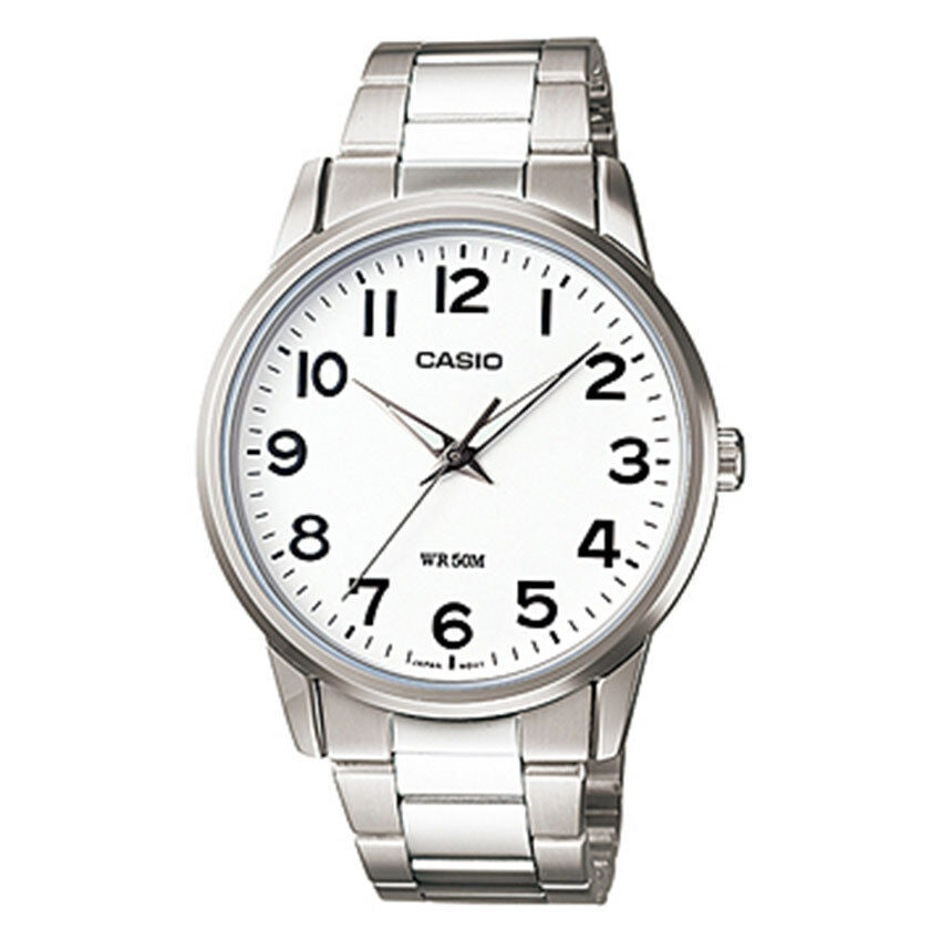 Casio New Original MTP-1303D-7B Analog Mens Watch Silver Stainless Steel MTP1303