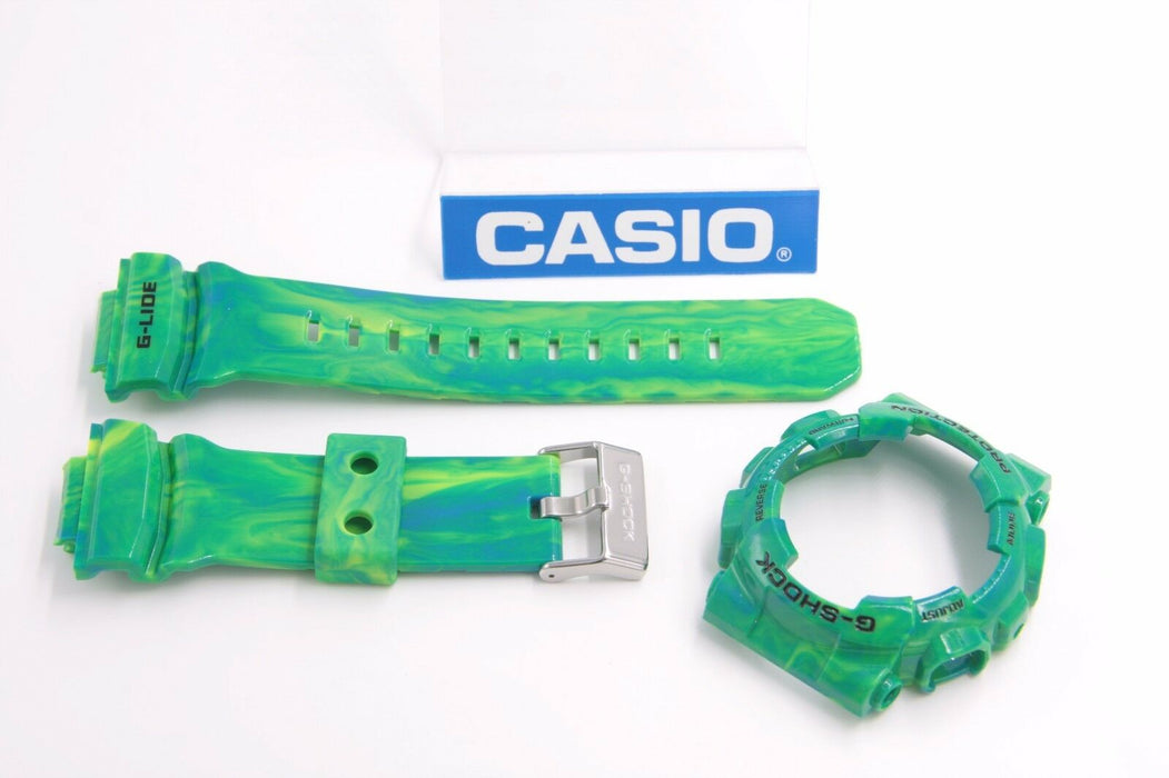 CASIO G-Shock GAX-100MB-3 G-Lide X-Large Marble Green BAND & BEZEL Combo GAX-100