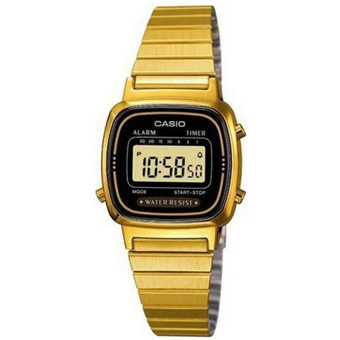 Casio LA-670WGA-1D New Ladies Watch Gold Tone Digital Retro LA-670 LA670 + Gift