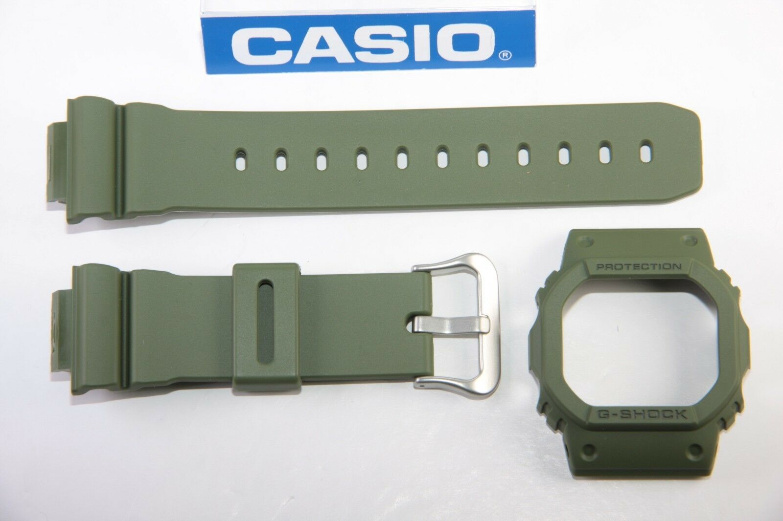 Genuine Casio G-Shock DW-5600M-3 New Green Watch Band & Bezel Combo DW-5600E