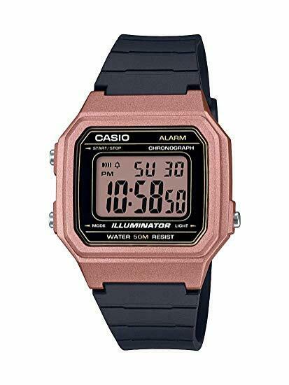 Casio W-217HM-5A Kids Mens Watch Digital Stopwatch Alarm WR W-217 Original New