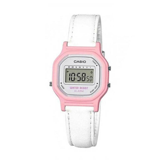 Casio LA-11WL-4A Original New Girls Pink Digital Leather Band Watch Alarm LA-11