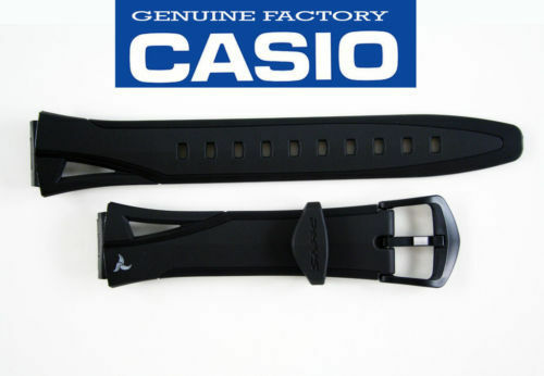 CASIO STR-300C Original Rubber Watch Band Strap STR-300CJ BLACK NEW STR-300
