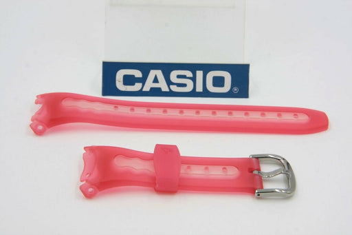 Original Casio Baby-G Watch Band BG-163-4V Dark Red & Clear Pink Rubber BG-163