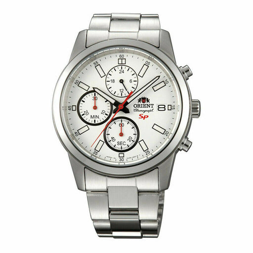 Orient FKU00003W0 SP Sport Chronograph Stainless Steel Analog Mens Watch 50M WR